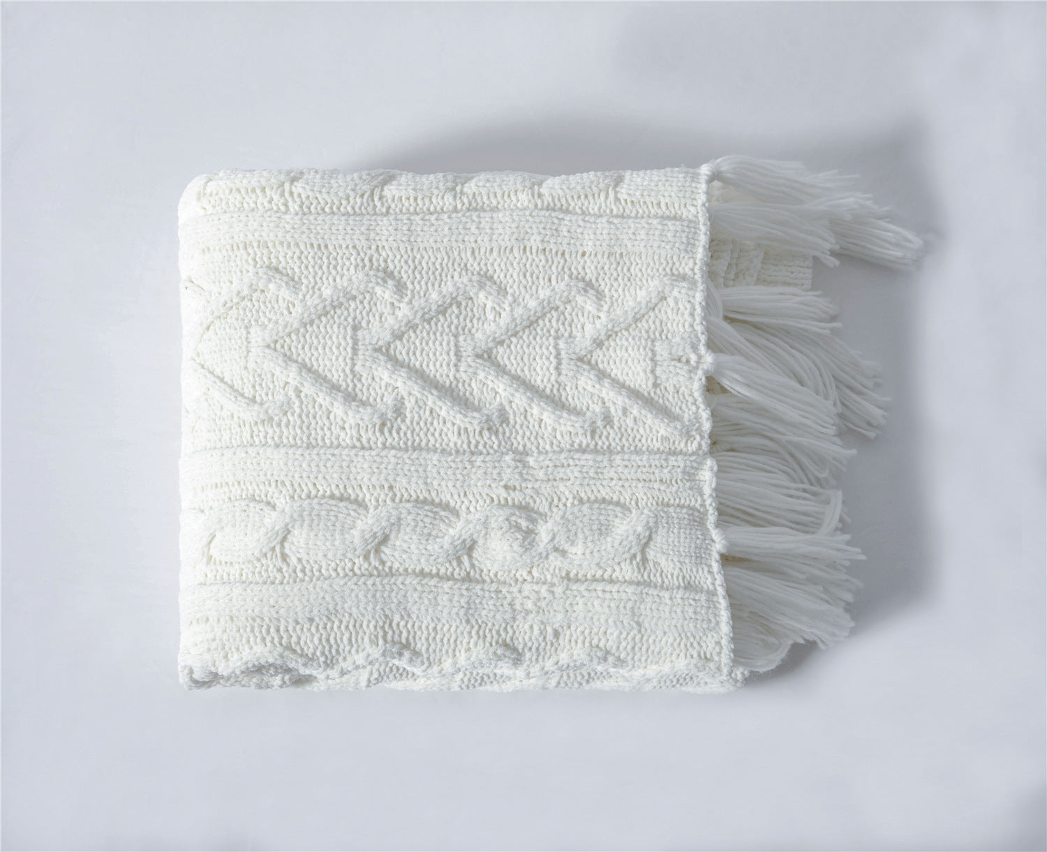 HKM-521939 Sofa Bed Blanket Cover - Modern Polyester Towel Blanket, 130x160cm, Winter Colors Available