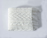 HKM-521939 Sofa Bed Blanket Cover - Modern Polyester Towel Blanket, 130x160cm, Winter Colors Available