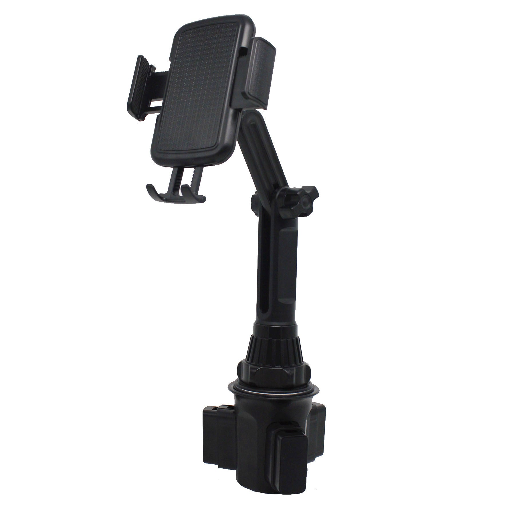 HKM-522003 Car Cup Holder with Mobile Phone Navigation Support - Model 090+156B - Universal Design