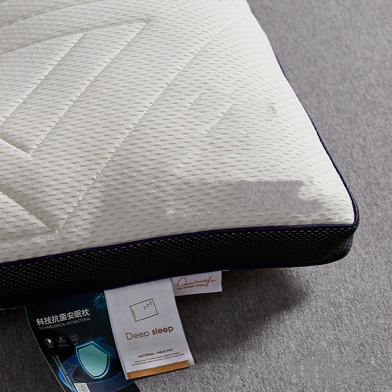 HKM-522067 Technology Latex Sleep Pillow - Rectangular Design with Common Fiber Filler - Size 48x74 cm