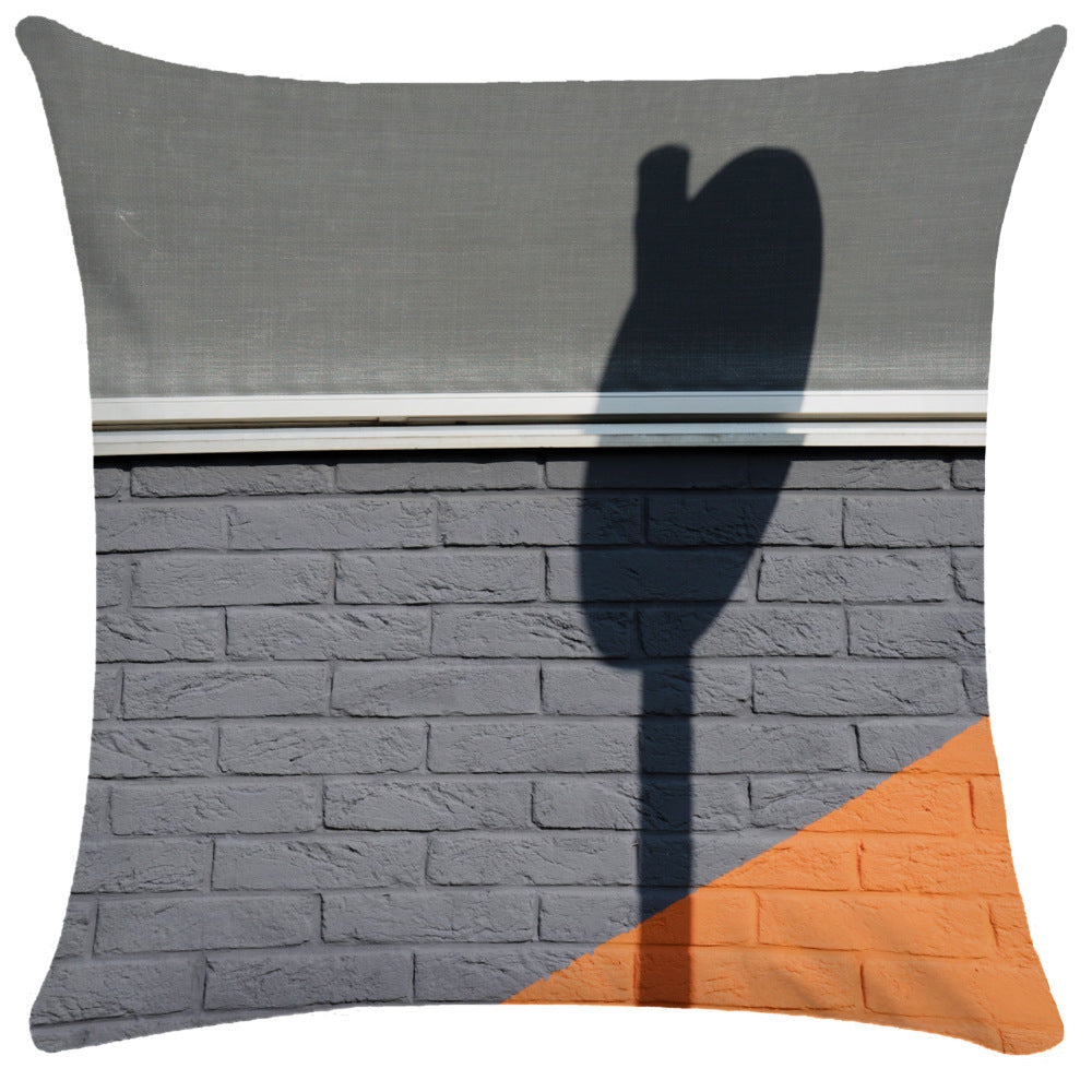 KTX-522323 Morandi Abstract Plush Pillowcase for Living Room, Bedroom, and More