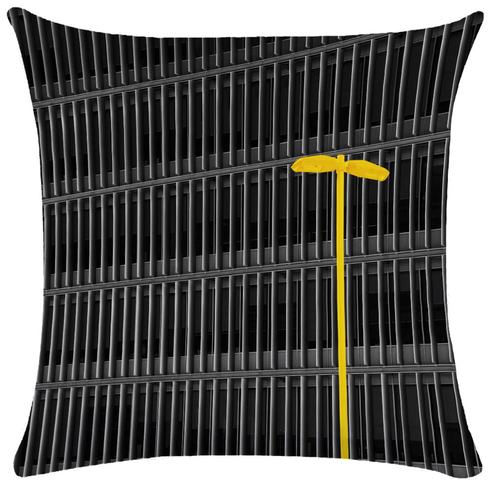 KTX-522323 Morandi Abstract Plush Pillowcase for Living Room, Bedroom, and More