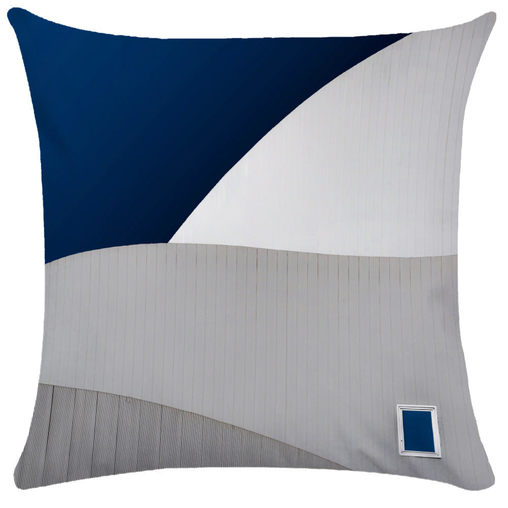KTX-522323 Morandi Abstract Plush Pillowcase for Living Room, Bedroom, and More