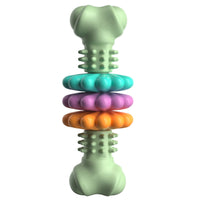 HKM-522387 Dog Chew Toy Dog Bone Type Dogs Teeth Cleaning Toys Indestructible TPR Bone Chewing Bite Resistant Teething Toys Pet Products