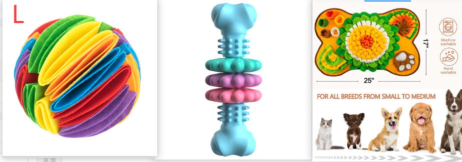 HKM-522387 Dog Chew Toy Dog Bone Type Dogs Teeth Cleaning Toys Indestructible TPR Bone Chewing Bite Resistant Teething Toys Pet Products