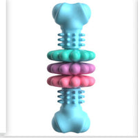 HKM-522387 Dog Chew Toy Dog Bone Type Dogs Teeth Cleaning Toys Indestructible TPR Bone Chewing Bite Resistant Teething Toys Pet Products