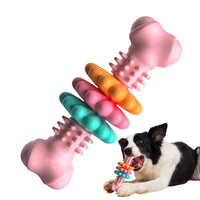 HKM-522387 Dog Chew Toy Dog Bone Type Dogs Teeth Cleaning Toys Indestructible TPR Bone Chewing Bite Resistant Teething Toys Pet Products