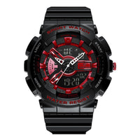 HKM-522451 Men's Electronic Fashion Watch with Alarm, Chronograph, 50m Water Resistance, and Rubber Strap