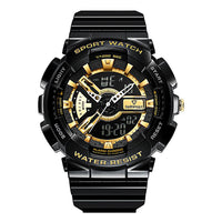 HKM-522451 Men's Electronic Fashion Watch with Alarm, Chronograph, 50m Water Resistance, and Rubber Strap
