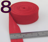 HKM-522771 Cotton Bias Tape with Miter-Cut Edging - 20mm Wide, 5m Length, Available in 34 Colors
