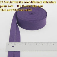 HKM-522771 Cotton Bias Tape with Miter-Cut Edging - 20mm Wide, 5m Length, Available in 34 Colors