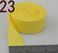 HKM-522771 Cotton Bias Tape with Miter-Cut Edging - 20mm Wide, 5m Length, Available in 34 Colors