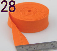 HKM-522771 Cotton Bias Tape with Miter-Cut Edging - 20mm Wide, 5m Length, Available in 34 Colors