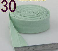 HKM-522771 Cotton Bias Tape with Miter-Cut Edging - 20mm Wide, 5m Length, Available in 34 Colors