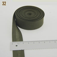 HKM-522771 Cotton Bias Tape with Miter-Cut Edging - 20mm Wide, 5m Length, Available in 34 Colors