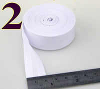HKM-522771 Cotton Bias Tape with Miter-Cut Edging - 20mm Wide, 5m Length, Available in 34 Colors