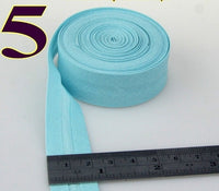 HKM-522771 Cotton Bias Tape with Miter-Cut Edging - 20mm Wide, 5m Length, Available in 34 Colors