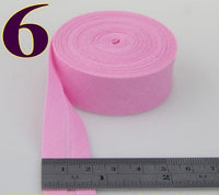 HKM-522771 Cotton Bias Tape with Miter-Cut Edging - 20mm Wide, 5m Length, Available in 34 Colors