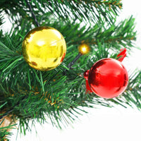 HKM-522899 Green Illuminated Artificial Christmas Tree with Ornaments, 64 cm Height, Waterproof with 20 LED Lights