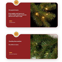 HKM-523219 LED Rattan Christmas Garland for Home Decor - Modern PVC Design Available in Multiple Sizes