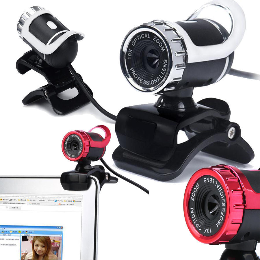 HKM-523283 USB Computer Video Camera with Built-in Microphone and Glass Lens - 480p Resolution, 30fps Frame Rate