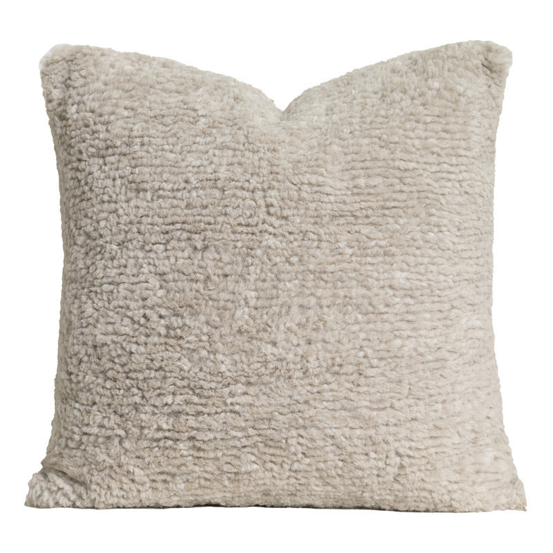 HKM-523411 Modern Minimalist Geometric Bed Runner and Pillowcase Set in Cream and Coffee - Various Sizes Available