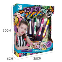 HKM-523667 DIY Colorful Doodle Slippers for Kids - Creative Drawing and Coloring Toy Set