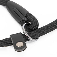 HKM-523795 Double-Headed Dog Collar in Durable Black Nylon - Sizes S, M, L