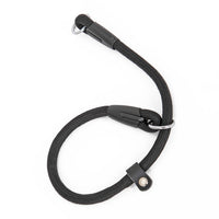 HKM-523795 Double-Headed Dog Collar in Durable Black Nylon - Sizes S, M, L