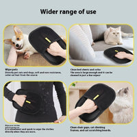HKM-523795 Dual-Sided Pet Hair Remover Gloves for Gentle Grooming of Dogs, Cats, and Small Animals