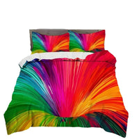 HKM-523923 Digital Printing Soft Down Quilt Cover Set - Modern Three-Piece Bedding Collection