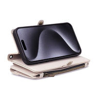 HKM-524179 Hand Rope Large Capacity Anti-Fall Mobile Phone Case for iPhone XR - TPU + PU Material, All-Inclusive Glass Design