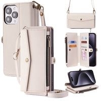 HKM-524179 Hand Rope Large Capacity Anti-Fall Mobile Phone Case for iPhone XR - TPU + PU Material, All-Inclusive Glass Design