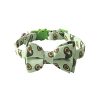 HKM-524243 Colorful Fruit Series Pet Collar and Bow Set with Triangular Binder