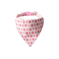 HKM-524243 Colorful Fruit Series Pet Collar and Bow Set with Triangular Binder