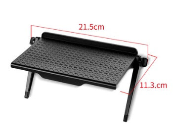 HKM-524307 Set-Top Box and Router Storage Rack – Free Punching Screen Display Shelf in Black and White