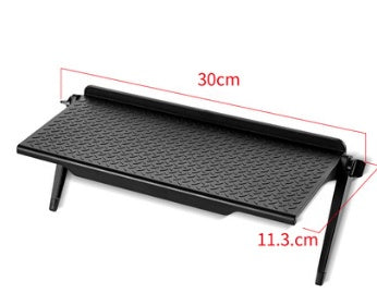 HKM-524307 Set-Top Box and Router Storage Rack – Free Punching Screen Display Shelf in Black and White