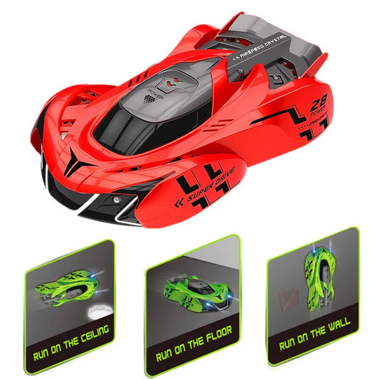 HKM-524499 Remote Control Anti-Gravity Wall Climber Car Toy for Kids - 6 Channel Stunt Drift Vehicle