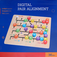 HKM-524819 Educational Wooden Maze Puzzle for Kids – Digital Letter Cognitive Labyrinth for Age 3+