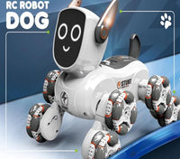 HKM-524883 4WD Stunt Remote Control Robot Dog with Gesture Control, Multi-Function RC Toy for Ages 2-13
