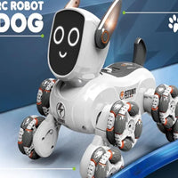 HKM-524883 4WD Stunt Remote Control Robot Dog with Gesture Control, Multi-Function RC Toy for Ages 2-13