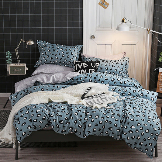 HKM-525011 Personalized Polyester Bedding Set with Duvet Cover, Pillowcases & Fitted Sheet - Multiple Sizes Available