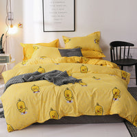 HKM-525011 Personalized Polyester Bedding Set with Duvet Cover, Pillowcases & Fitted Sheet - Multiple Sizes Available