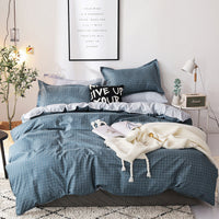 HKM-525011 Personalized Polyester Bedding Set with Duvet Cover, Pillowcases & Fitted Sheet - Multiple Sizes Available