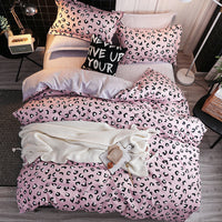 HKM-525011 Personalized Polyester Bedding Set with Duvet Cover, Pillowcases & Fitted Sheet - Multiple Sizes Available
