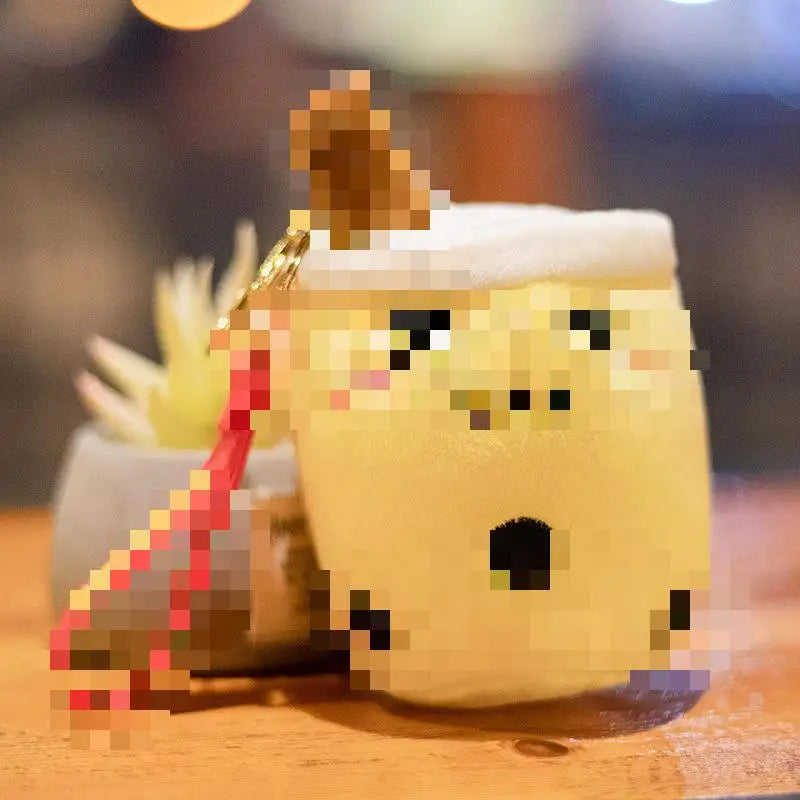 KTX-525075 Cute Cartoon Plush Bubble Tea Keychain - Soft PP Cotton Filling, 10cm to 100cm Height, Suitable for All Ages