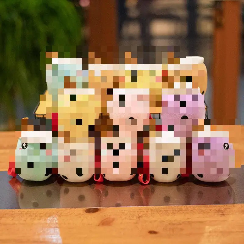 KTX-525075 Cute Cartoon Plush Bubble Tea Keychain - Soft PP Cotton Filling, 10cm to 100cm Height, Suitable for All Ages