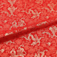 HKM-525075 Silk Brocade Fabric for Cheongsam, Dresses, and Home Decor - 150cm Width, 190g/㎡