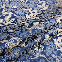 HKM-525075 Silk Brocade Fabric for Cheongsam, Dresses, and Home Decor - 150cm Width, 190g/㎡