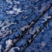 HKM-525075 Silk Brocade Fabric for Cheongsam, Dresses, and Home Decor - 150cm Width, 190g/㎡